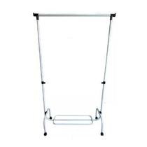 Arara De Roupas Em Aço Cabideiro Com Altura Regulável Sapateira e Rodinhas Someway Arara De Roupas Em Aço Cabideiro Com Altura Regulável Sapateira e Rodinhas Someway