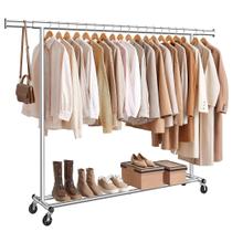 Arara de Roupas Extensível em Aço SONGMICS com Capacidade de 150 kg Arara de Roupas Extensível em Aço SONGMICS com Capacidade de 150 kg