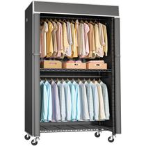 Arara de roupas FUTASSI de metal com capa 92 x 42 x 205 cm Arara de roupas FUTASSI de metal com capa 92 x 42 x 205 cm