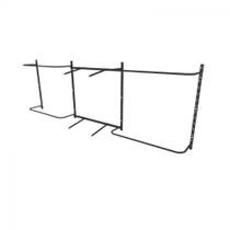 Arara de roupas para loja quarto closet 14 peças regulável 300x100 cm cor preto kit clst1b352 Arara de roupas para loja quarto closet 14 peças regulável 300x100 cm cor preto kit clst1b352