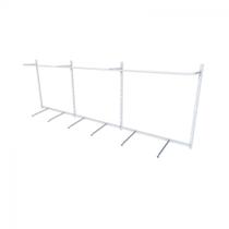 Arara de roupas para loja quarto closet 16 peças regulável 300x100 cm cor branco kit clst1b475 Arara de roupas para loja quarto closet 16 peças regulável 300x100 cm cor branco kit clst1b475