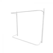 Arara de roupas para loja quarto closet 4 peças regulável 100x100 cm cor branco kit clst1p28 Arara de roupas para loja quarto closet 4 peças regulável 100x100 cm cor branco kit clst1p28