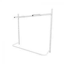 Arara de roupas para loja quarto closet 6 peças regulável 100x100 cm cor branco kit clst1p26