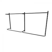 Arara de roupas para loja quarto closet 7 peças regulável 200x100 cm cor preto kit clst1p121 Arara de roupas para loja quarto closet 7 peças regulável 200x100 cm cor preto kit clst1p121