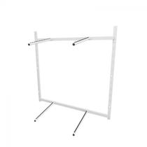 Arara de roupas para loja quarto closet 8 peças regulável 100x100 cm cor branco kit clst1p18
