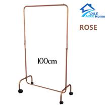 Arara Desfile com Rodinhas 100cm Para Roupas Reforçada Altura Regulável Arara Desfile com Rodinhas 100cm Para Roupas Reforçada Altura Regulável