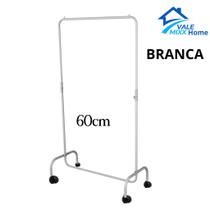 Arara Desfile com Rodinhas 60cm Para Roupas Reforçada Altura Regulável