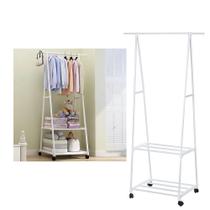 Arara Dupla Organizadora Sapatos Roupas Com Rodas Prateleiras Cabideiro Closet Casa Multifunções Organizaçao Decoraçao Studio Arara Dupla Organizadora Sapatos Roupas Com Rodas Prateleiras Cabideiro Closet Casa Multifunções Organizaçao Decoraçao Studio