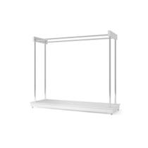 Arara Expositor Closet de Roupas com Rodízios Aço Cromado - Ideal Móveis