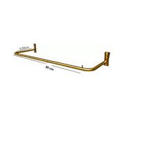 Arara Fixa de Parede Tubo Redondo 80 CM