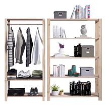 Arara Nova Reforçada e Estante Exclusiva Decorativa Conjunto Design Clássico
