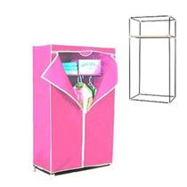 Arara organizador portatil azul cabideiro armario roupeiro