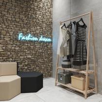 Arara Para Roupa De Chão 1,20m Simples Dobrável C/ Rodinhas Arara Para Roupa De Chão 1,20m Simples Dobrável C/ Rodinhas