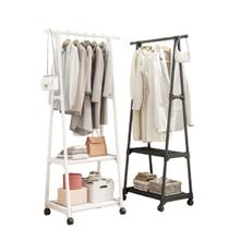 Arara para roupas c/ rodizio e prateleiras ARARA ELEGANCE Cor:Branco Arara para roupas c/ rodizio e prateleiras ARARA ELEGANCE Cor:Branco