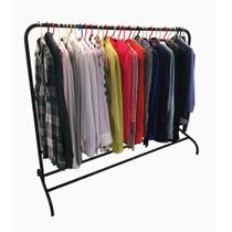 Arara para Roupas com Sapateira 100 Aço 135cm Altura por 125cm Comprimento Suporta 90 Cabides Arara para Roupas com Sapateira 100 Aço 135cm Altura por 125cm Comprimento Suporta 90 Cabides