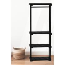 Arara Poly Eco com Cabideiro e 4 Prateleiras