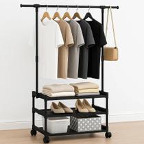 Arara roupa 3 prateleiras sapateira organizador varal guarda roupa cabideiro loja quarto luxo