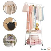 Arara Suporte Organizador Multiuso com Rodinhas Prateleiras