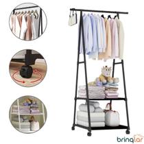 Arara Suporte Organizador Multiuso com Rodinhas Prateleiras