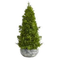 Árbol Artificial Pino Ciprés Casi Natural 45 cm con Maceta