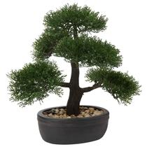Árbol Bonsái Artificial Briful Junípero 36 cm Verde Decorativo
