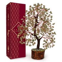 Árbol de Cristal KARMAPLEDGE Verde Aventurina 23 cm Hecho a Mano