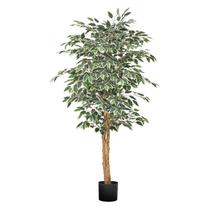 Árbol de Ficus Artificial VEVOR de 152 cm de Alto con Maceta Negra