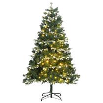Árbol de Navidad Artificial con Bisagras vidaXL 210 cm con 300 Luces LED Árbol de Navidad Artificial con Bisagras vidaXL 210 cm con 300 Luces LED