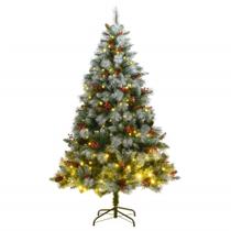 Árbol de Navidad Artificial Plegable vidaXL de 210 cm con 300 LEDs Árbol de Navidad Artificial Plegable vidaXL de 210 cm con 300 LEDs