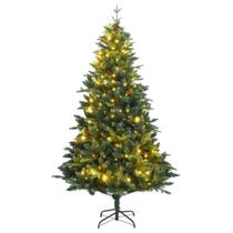 Árbol de Navidad verde artificial vidaXL con LEDs de 1.8 m con base Árbol de Navidad verde artificial vidaXL con LEDs de 1.8 m con base