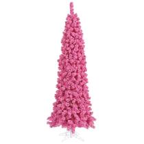 Árbol de Navidad Vickerman Abeto Pencil Rosa Con Nieve 1.68 m