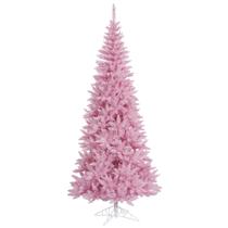 Árbol de Navidad Vickerman Abeto Rosa Delgado 1.68 m Sin Luces
