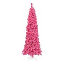 Árbol de Navidad Vickerman Abeto Rosa Flocado 1.7 m con Luces LED Árbol de Navidad Vickerman Abeto Rosa Flocado 1.7 m con Luces LED