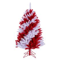 Árbol de Navidad Vickerman en forma de bastón de caramelo 1.37 m x 81 cm sin luces Árbol de Navidad Vickerman en forma de bastón de caramelo 1.37 m x 81 cm sin luces