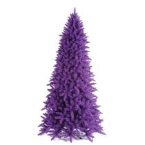 Árbol de Navidad Vickerman Plumoso Morado 1.4 m con 150 Luces LED Árbol de Navidad Vickerman Plumoso Morado 1.4 m con 150 Luces LED