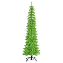 Árbol de Navidad Vickerman Verde Lima tipo Lápiz de 2 m de Altura sin Luces con 712 Ramitas