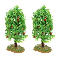 Árbol Frutal Artificial FOMIYES Manzano Miniatura x2 Verde