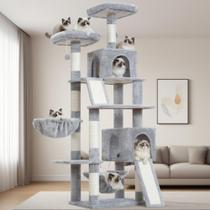 Árbol para Gatos Gitelsnour GCT032W para Gatos de Interior con 180 cm Árbol para Gatos Gitelsnour GCT032W para Gatos de Interior con 180 cm