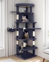 Árbol para Gatos Globlazer C66 Esquinero para Gatos Grandes de 168 cm de Altura