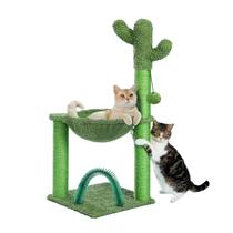 Árbol para Gatos PAWZ Road Cactus 84 cm con Cepillo de Autolimpieza para Gatos