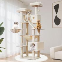 Árbol para Gatos Taoqimiao MS026LM de 180 cm con 8 Rascadores de Sisal Árbol para Gatos Taoqimiao MS026LM de 180 cm con 8 Rascadores de Sisal