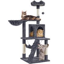 Árbol para Gatos Yaheetech de 137 cm Multi-niveles con Poste para Rascar