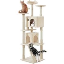 Árbol para Gatos Yaheetech XL Torre Multi-Nivel para Gatitos de 203 cm