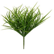 Arbusto de grama verde artificial de 16 cm revestido com UV, pacote com 3 unidades Vickerman Arbusto de grama verde artificial de 16 cm revestido com UV, pacote com 3 unidades Vickerman