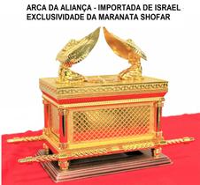 Arca Da Aliança Cristã Metal Luxo Grande Importada De Israel