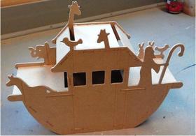 Arca de Noé 3D corte à laser em MDF Arca de Noé 3D corte à laser em MDF