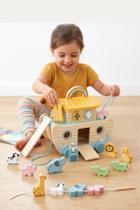 Arca de Noé Madeira Brinquedo Educativo 24 Peças Infantil 2+ Anos Arca de Noé Madeira Brinquedo Educativo 24 Peças Infantil 2+ Anos