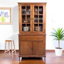 Arca Oratório de Madeira Antique Sevilha com 4 Portas 1 Gaveta Meyer Móveis - Imbuia Glazer