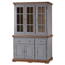 Arca Oratório Manchester 3 Portas Cinza Escuro - Imbuia Glazer Linz