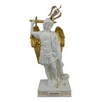 Arcanjo Miguel Monte Gargano em Resina Premium com Coroa de Metal Arcanjo Miguel Monte Gargano em Resina Premium com Coroa de Metal